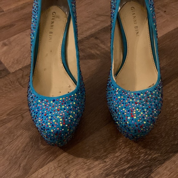 Gianni Bini Teal and Multi-color Rhinestones - Picture 10 of 13